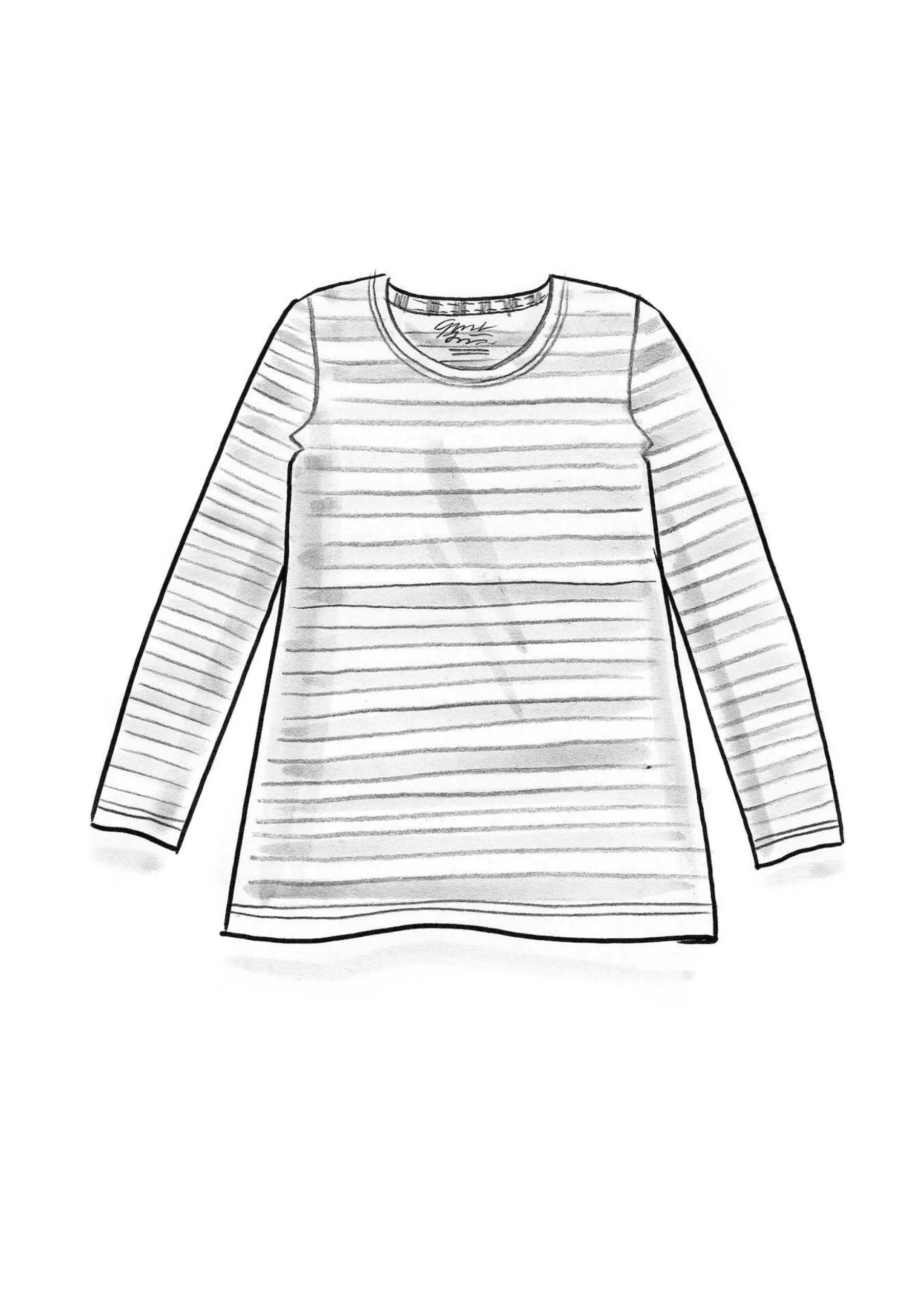 New Gudrun Sjödén Basic-Streifenshirt Aus Bio-Baumwolle dunkelindigo-distel