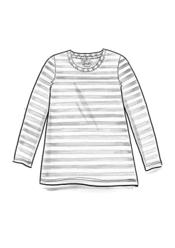 Best Gudrun Sjödén Basic-Streifenshirt Aus Bio-Baumwolle dunkelpfingstrose-hellkartoffelmelange