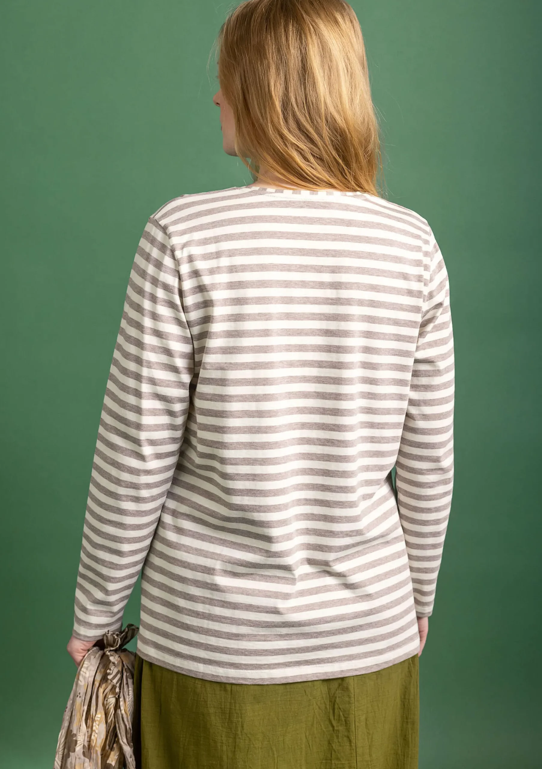 Discount Gudrun Sjödén Basic-Streifenshirt Aus Bio-Baumwolle ungebleicht-hellkartoffel
