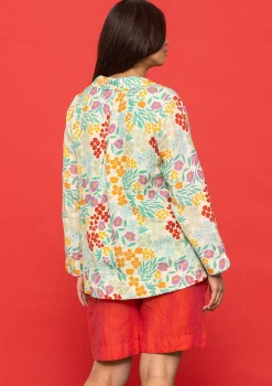 Outlet Gudrun Sjödén Blazer Margit Aus Leinen/Modal-Gewebe vanille