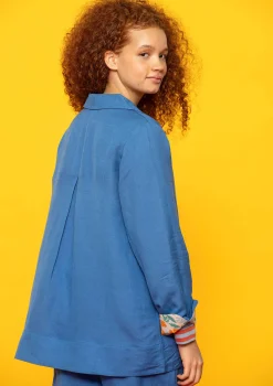 Online Gudrun Sjödén Blazer Margit Aus Leinen/Modal-Gewebe eismeerblau