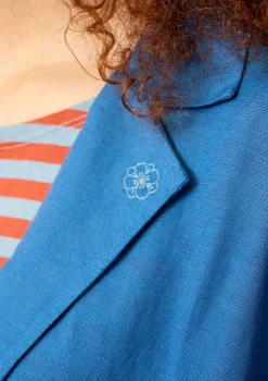 Online Gudrun Sjödén Blazer Margit Aus Leinen/Modal-Gewebe eismeerblau