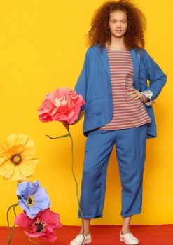 Online Gudrun Sjödén Blazer Margit Aus Leinen/Modal-Gewebe eismeerblau