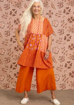 Outlet Gudrun Sjödén Bluse Amber Aus Bio-Baumwolle masala