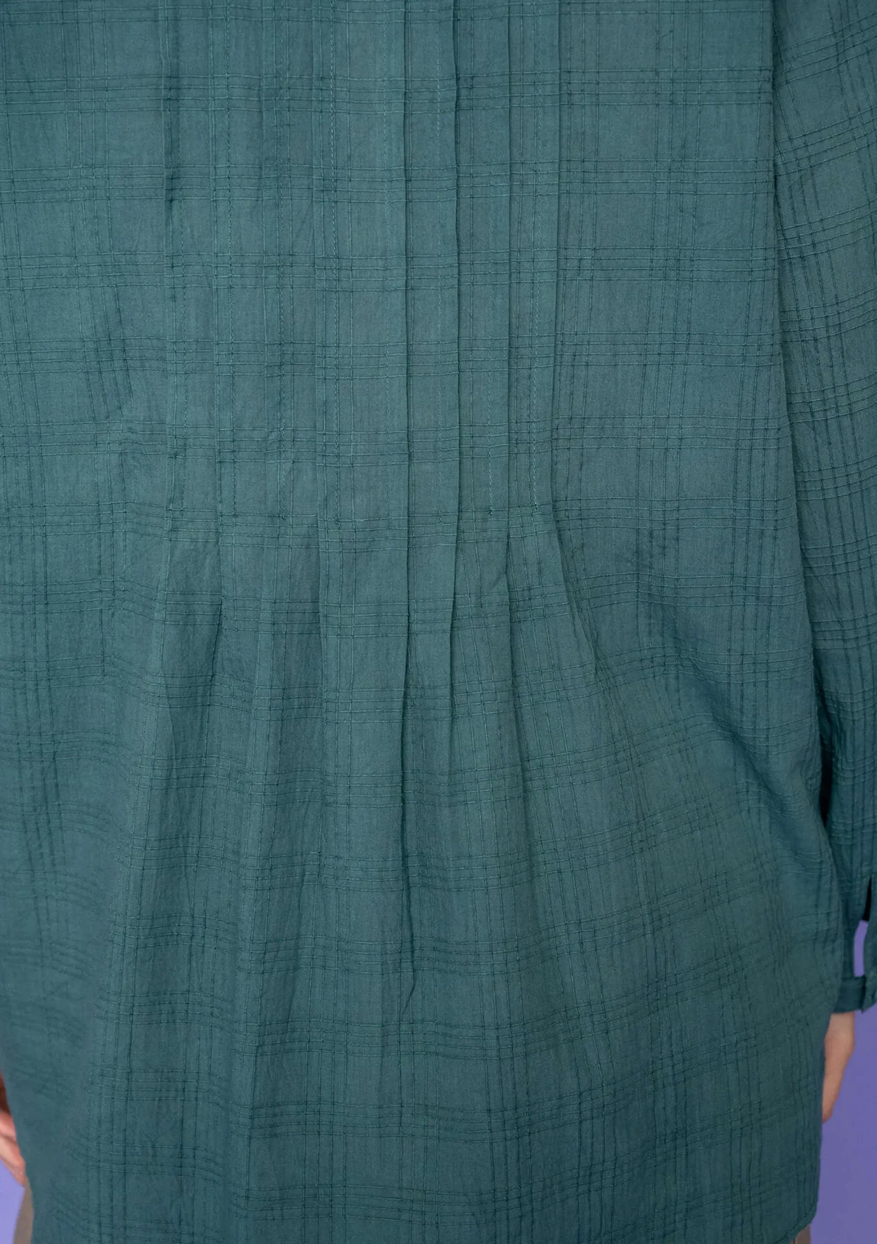 Clearance Gudrun Sjödén Bluse Garden Aus Bio-Baumwolle opalgrün