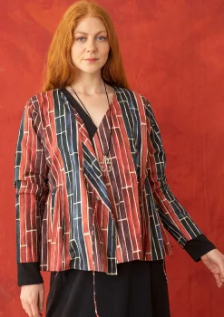 Discount Gudrun Sjödén Bluse Himalaya Aus Bio-Baumwolle opalgrün