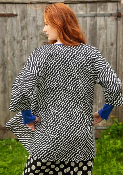 Clearance Gudrun Sjödén Bluse Krusa Aus Bio-Baumwolle schwarz