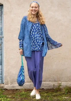 New Gudrun Sjödén Bluse Krusa Aus Bio-Baumwolle lupine