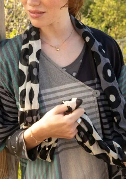 Discount Gudrun Sjödén Bluse Madras Aus Bio-Baumwollgewebe schwarz