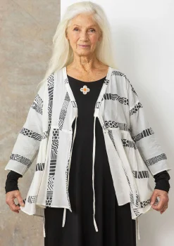 Discount Gudrun Sjödén Bluse Zenit Aus Bio-Baumwollgewebe vanille