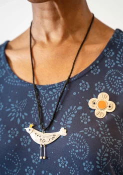 Clearance Gudrun Sjödén Brosche Flower Aus silber