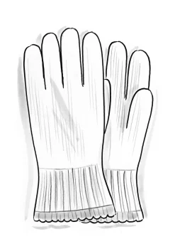 Online Gudrun Sjödén Fingerhandschuhe Aus Wolle/Bio-Baumwolle, Mit Touchfunktion dunkelnatur