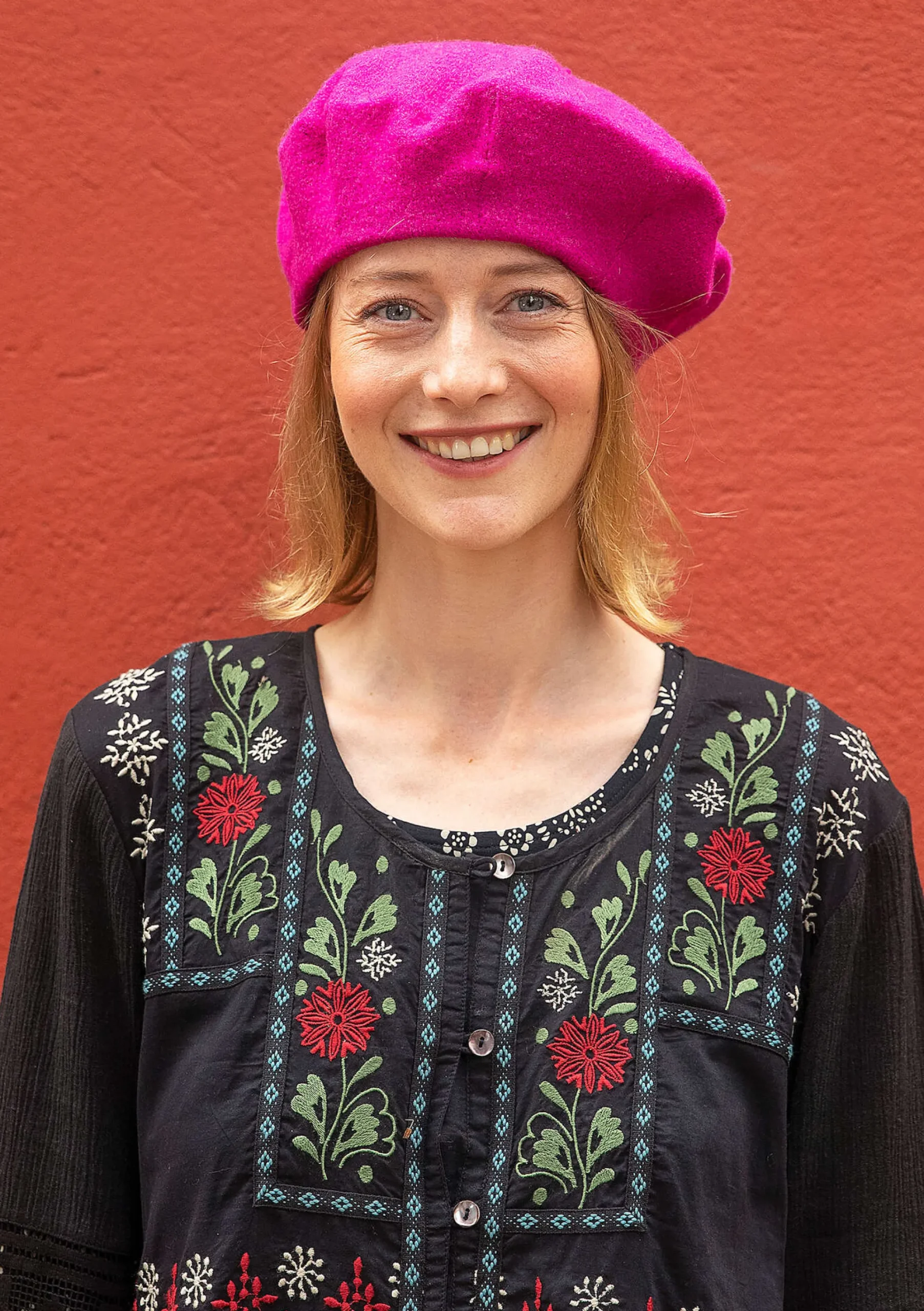 Discount Gudrun Sjödén Gestrickte Baskenmütze Aus Gefilzter Bio-Wolle kochenill