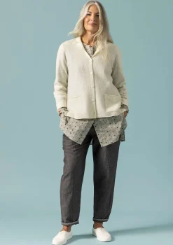 Discount Gudrun Sjödén Gestrickter Blazer Aus Gefilzter Bio-Wolle ungefärbt