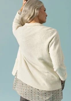 Discount Gudrun Sjödén Gestrickter Blazer Aus Gefilzter Bio-Wolle ungefärbt