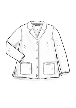 Discount Gudrun Sjödén Gestrickter Blazer Aus Gefilzter Bio-Wolle ungefärbt