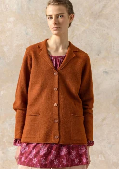 New Gudrun Sjödén Gestrickter Blazer Aus Gefilzter Bio-Wolle pekannuss-melange