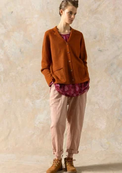 New Gudrun Sjödén Gestrickter Blazer Aus Gefilzter Bio-Wolle pekannuss-melange