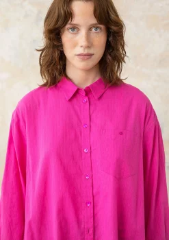 Discount Gudrun Sjödén Hemdbluse Aus Bio-Baumwollgewebe hibiskus