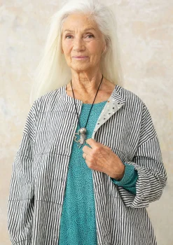 Clearance Gudrun Sjödén Hemdbluse Ella Aus Bio-Baumwollgewebe schwarz