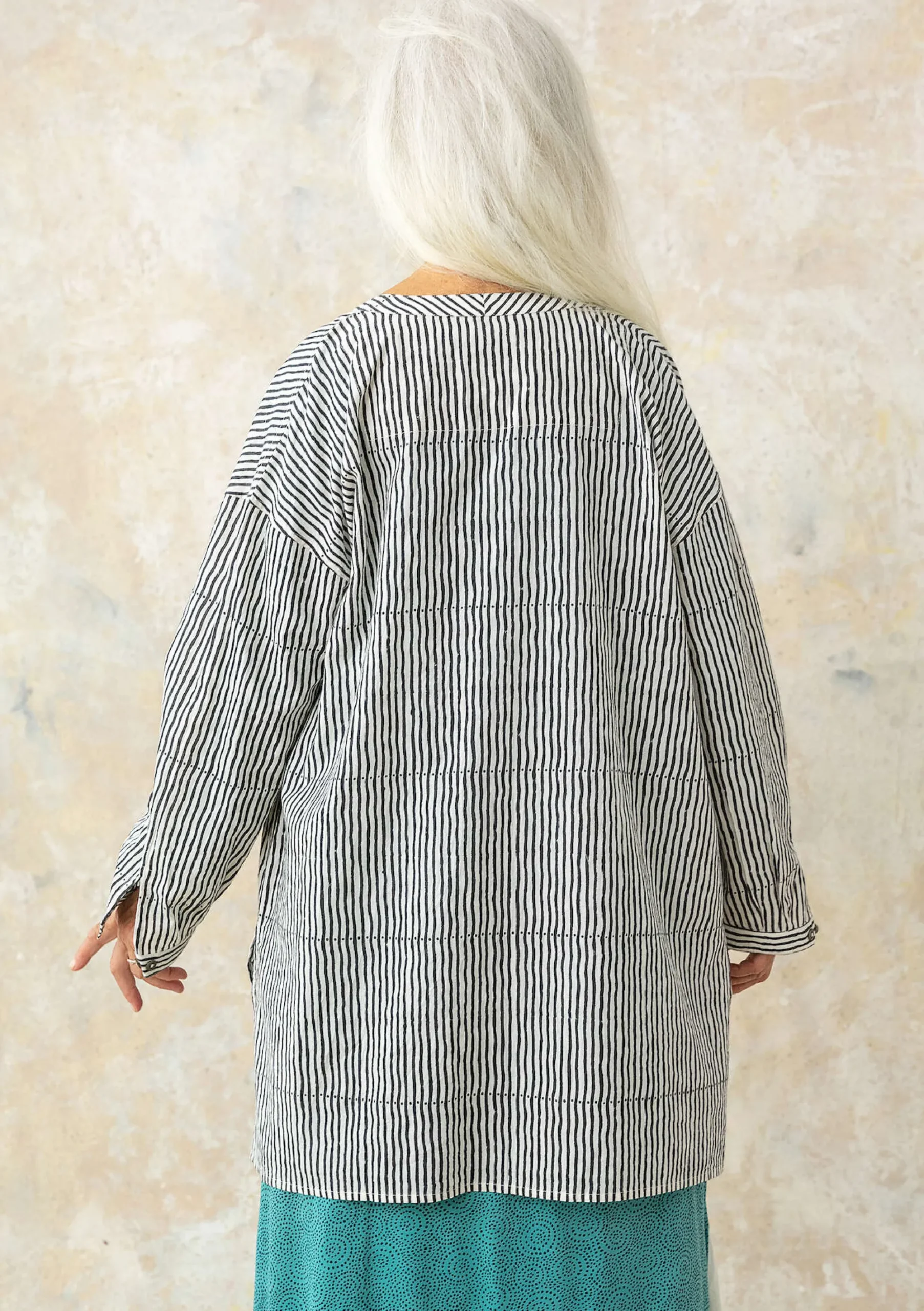 Clearance Gudrun Sjödén Hemdbluse Ella Aus Bio-Baumwollgewebe schwarz