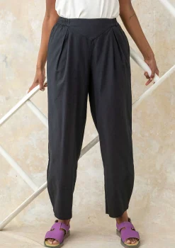 Clearance Gudrun Sjödén Hose Aus Bio-Baumwollgewebe schwarz