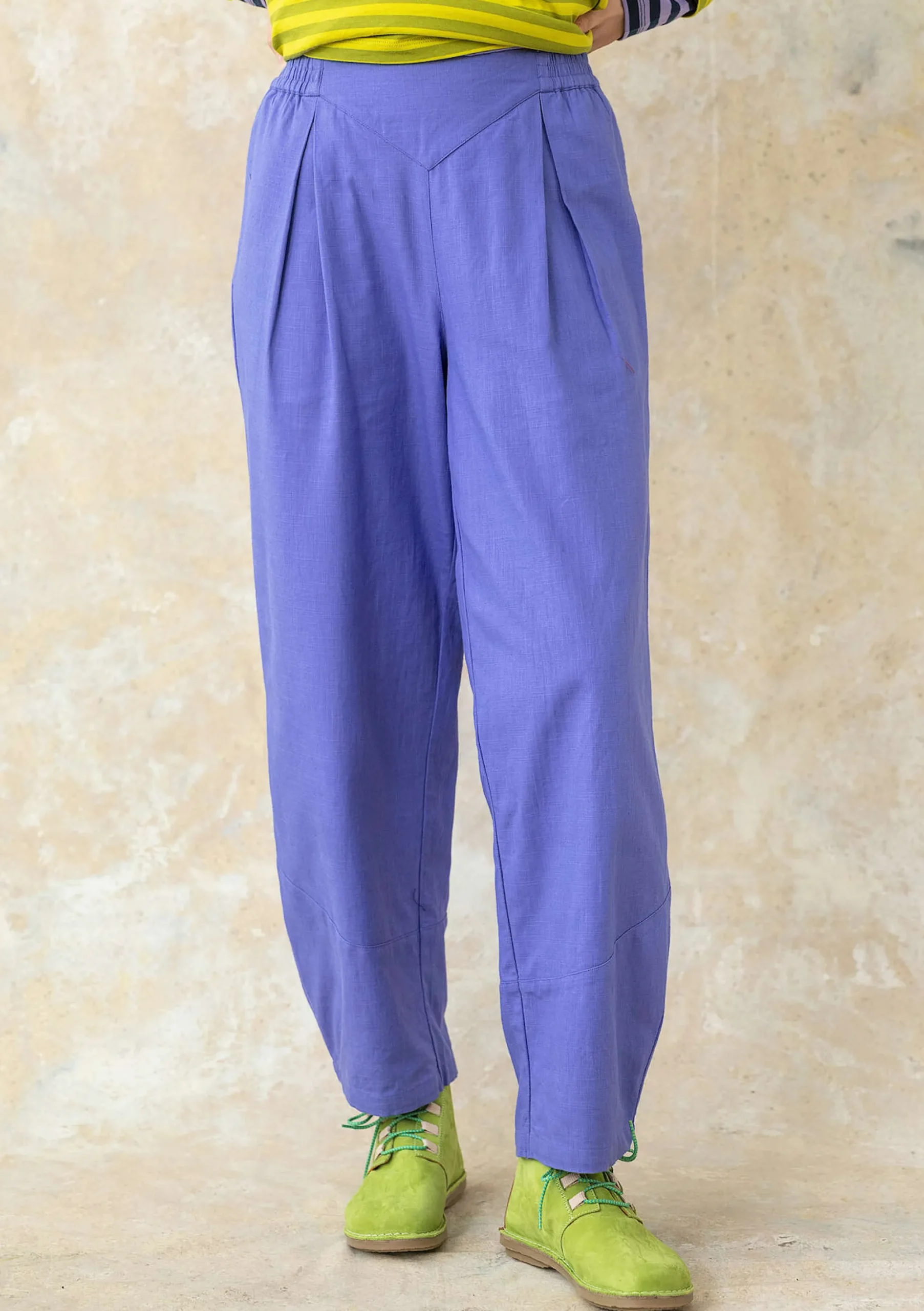 Sale Gudrun Sjödén Hose Aus Bio-Baumwollgewebe himmelblau
