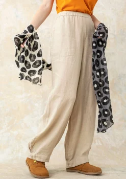 Outlet Gudrun Sjödén Hose Aus Leinengewebe dunkelnatur