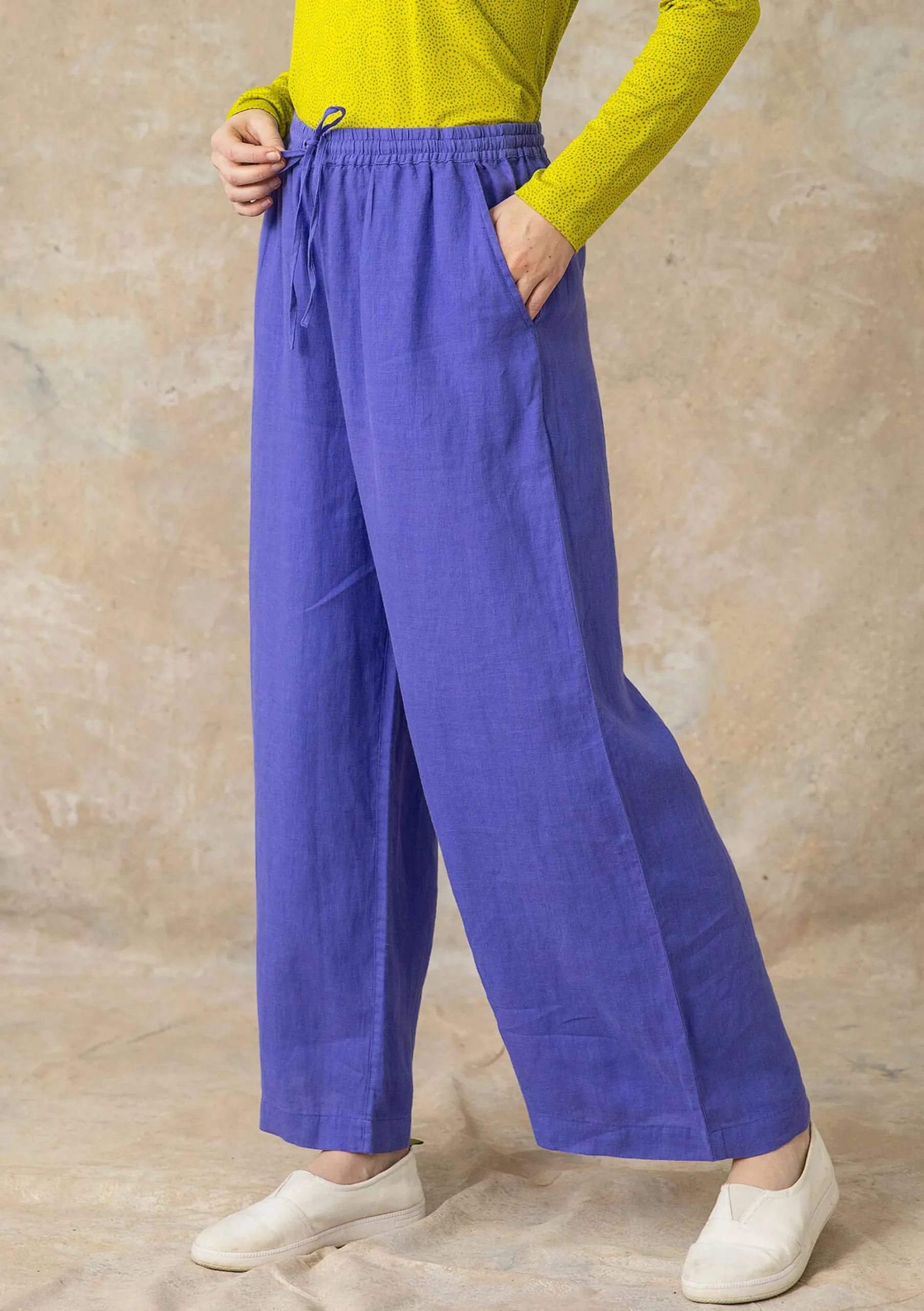 Online Gudrun Sjödén Hose Aus Leinengewebe himmelblau