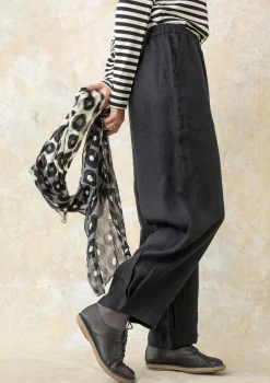 Clearance Gudrun Sjödén Hose Aus Leinengewebe schwarz