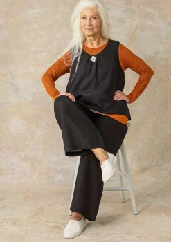 Gudrun Sjödén Hose Aus Leinengewebe schwarz