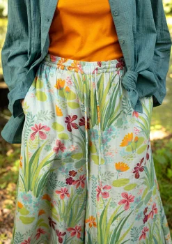 Clearance Gudrun Sjödén Hose Iris Aus Bio-Baumwollgewebe minze