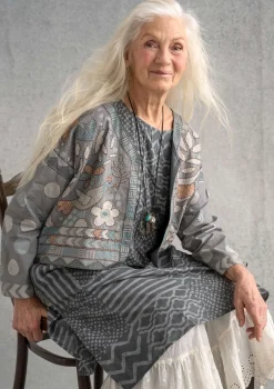 Best Gudrun Sjödén Jacke Calcutta Aus Bio-Baumwolle grau