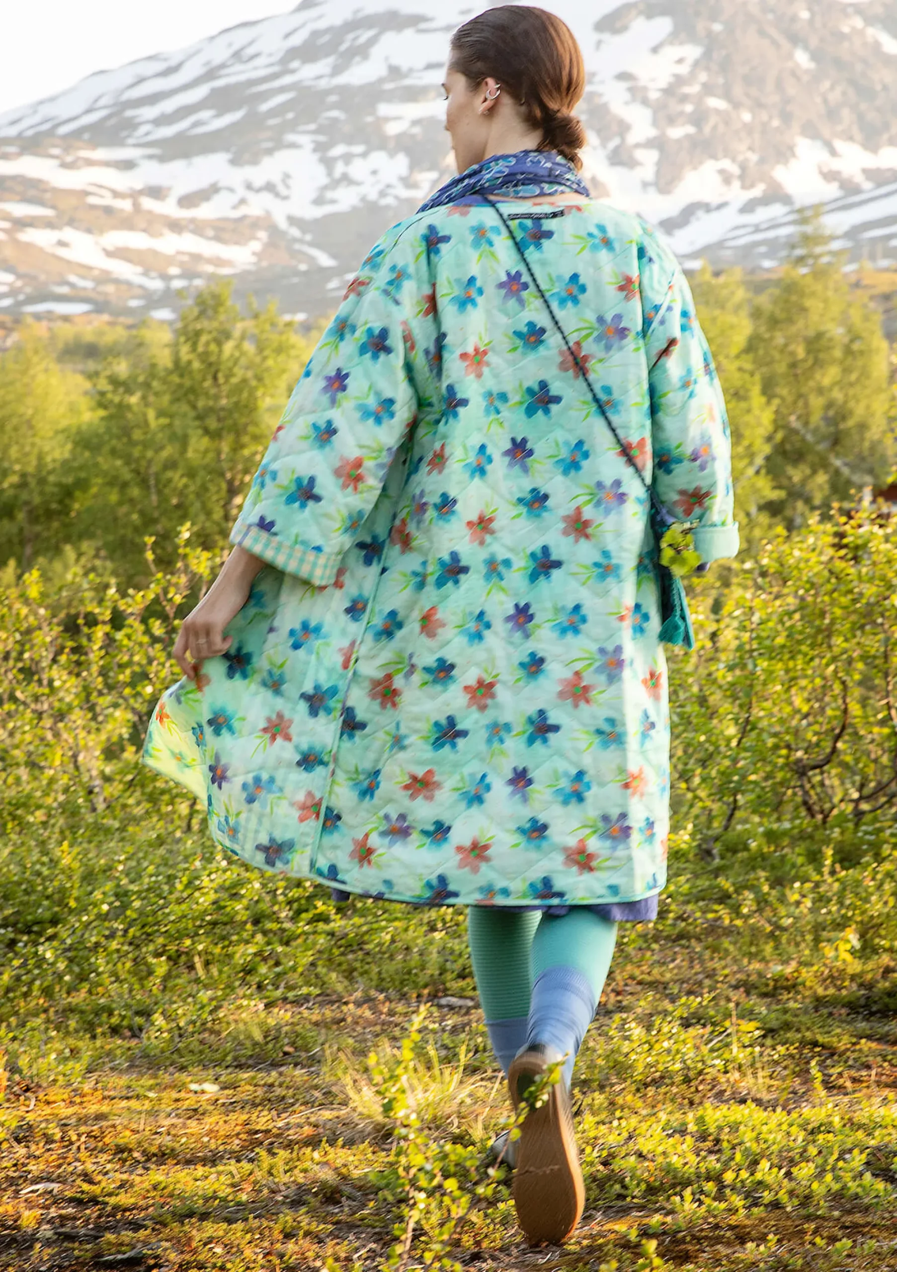 Gudrun Sjödén Jacke Madras Aus Bio-Baumwolle jade