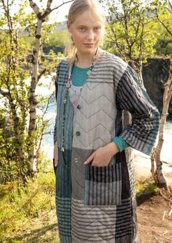 New Gudrun Sjödén Jacke Madras Aus Bio-Baumwolle schwarz