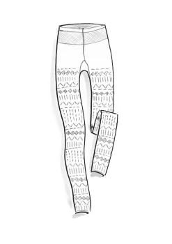 Hot Gudrun Sjödén Jacquardmuster-Leggings Elsie Aus Recycling-Polyamid indigo