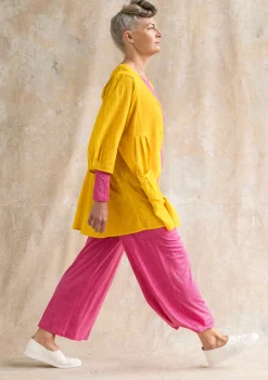 Clearance Gudrun Sjödén Jerseyhose Ada Aus Lyocell/Elasthan hibiskus-gemustert