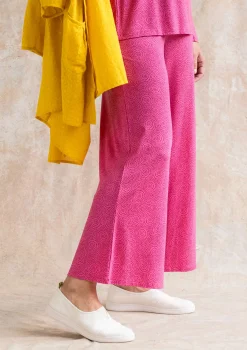 Clearance Gudrun Sjödén Jerseyhose Ada Aus Lyocell/Elasthan hibiskus-gemustert