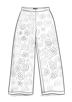 Clearance Gudrun Sjödén Jerseyhose Ada Aus Lyocell/Elasthan hibiskus-gemustert