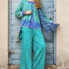 Outlet Gudrun Sjödén Jerseyhose Arholma Aus Bio-Baumwolle/Modal aqua