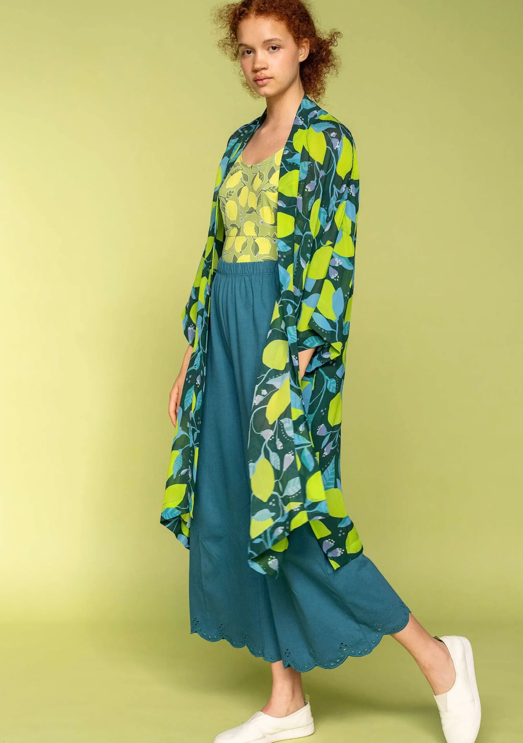 Outlet Gudrun Sjödén Jerseyhose Aus Bio-Baumwolle hellpetrol