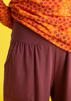 Sale Gudrun Sjödén Jerseyhose Stella Aus Bio-Baumwolle/Elasthan aubergine