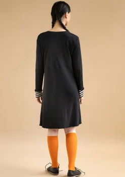 Outlet Gudrun Sjödén Jerseykleid Aus Bio-Baumwolle schwarz