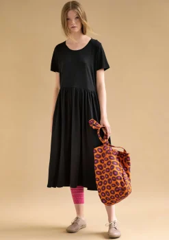 New Gudrun Sjödén Jerseykleid Billie Aus Bio-Baumwolle/Modal schwarz