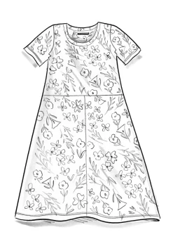 Outlet Gudrun Sjödén Jerseykleid Ingrid Aus Bio-Baumwolle/Modal schwarz