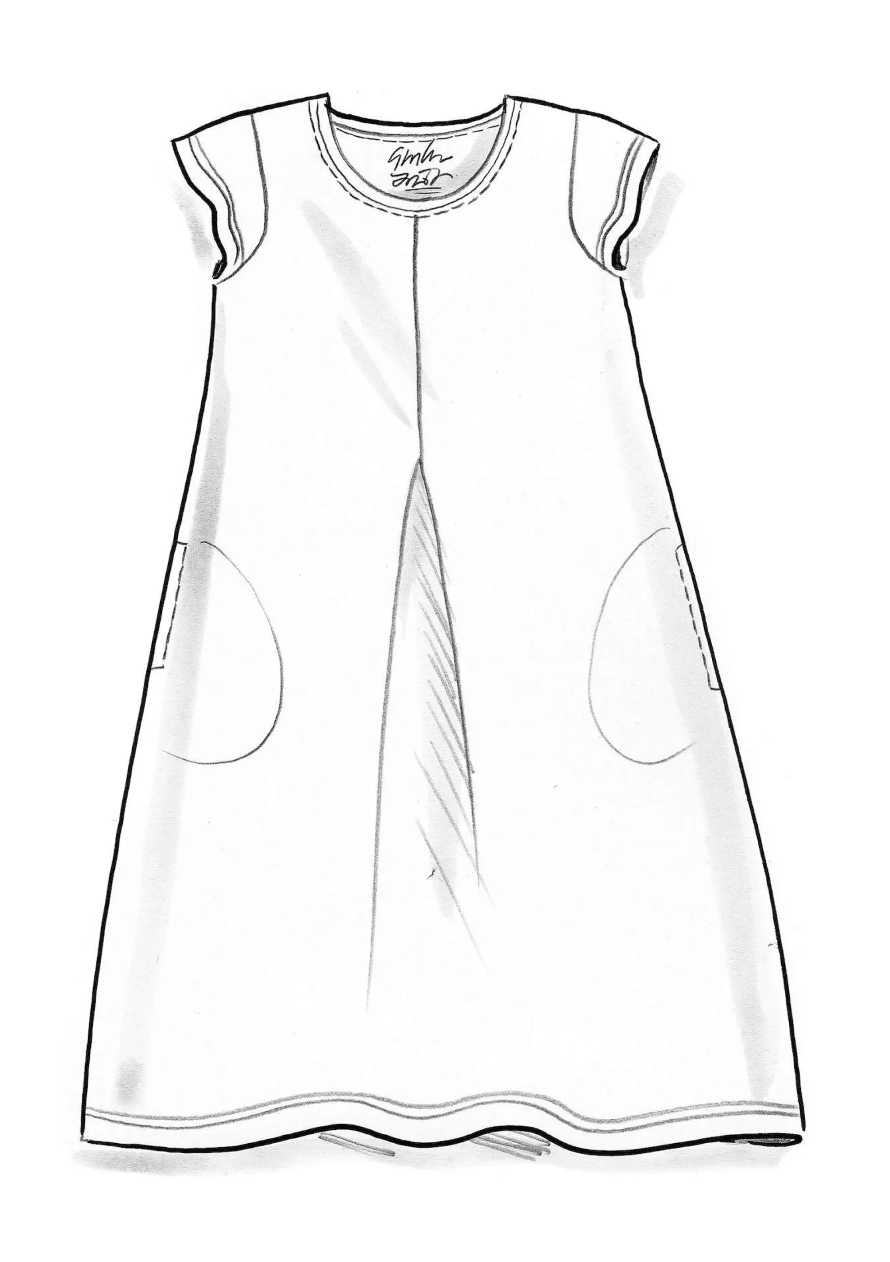 Online Gudrun Sjödén Jerseykleid Jane Aus Bio-Baumwolle/Elasthan schwarz