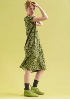 Discount Gudrun Sjödén Jerseykleid Jane Aus Bio-Baumwolle/Elasthan moosgrün-gemustert