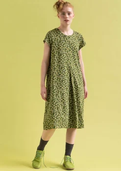 Discount Gudrun Sjödén Jerseykleid Jane Aus Bio-Baumwolle/Elasthan moosgrün-gemustert