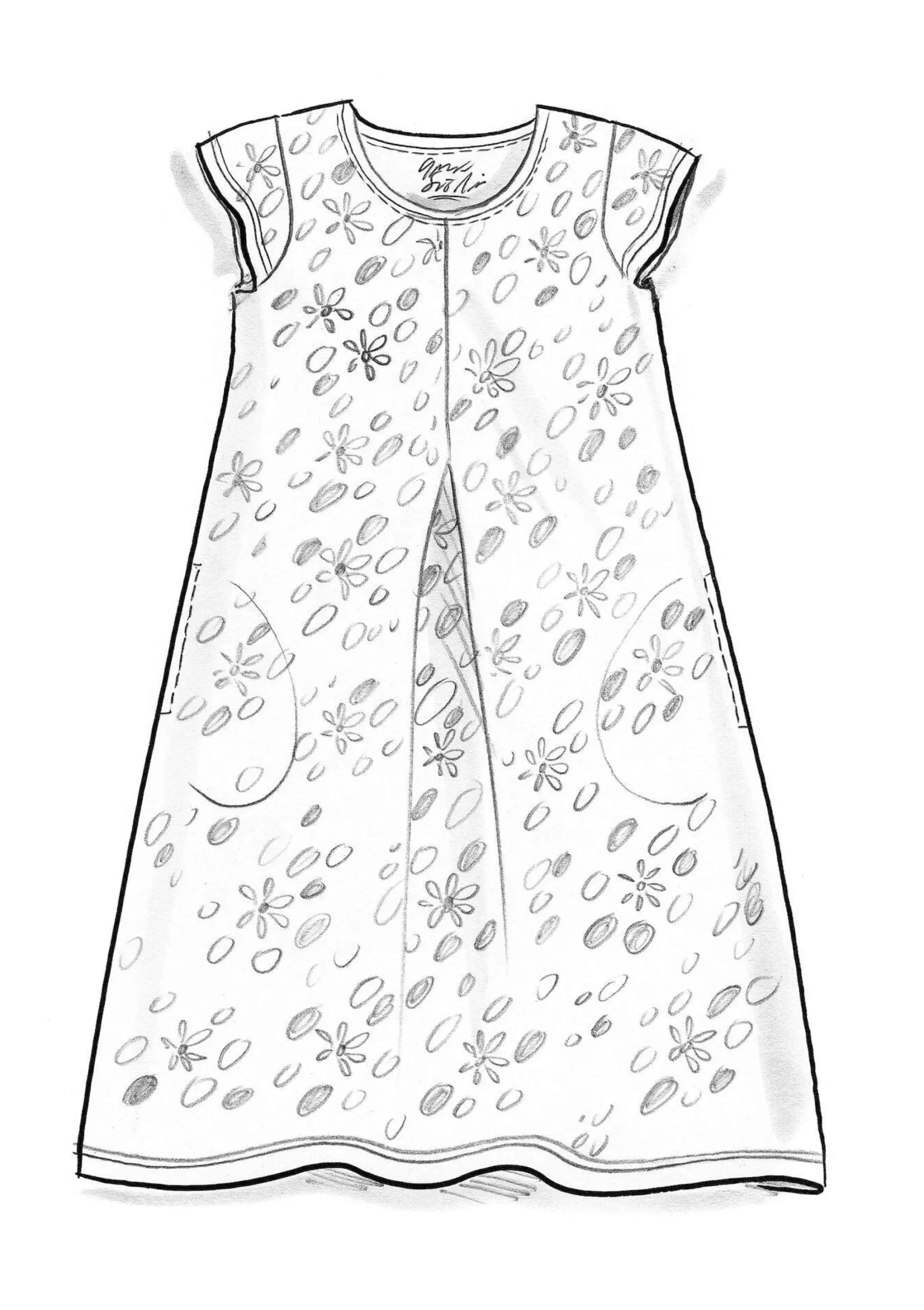 Best Gudrun Sjödén Jerseykleid Jane Aus Bio-Baumwolle/Elasthan dunkellupine-gemustert