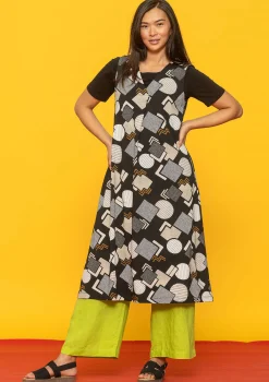 Best Gudrun Sjödén Jerseykleid Kompass Aus Bio-Baumwolle schwarz